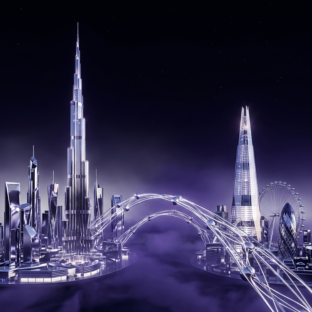 GCC and London sovereign skyline