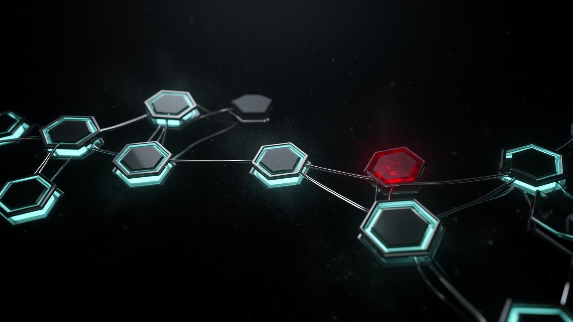 On-chain network with anomaly node
